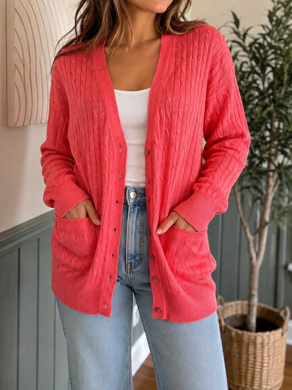 J.Crew 100% Linen Cardigan Sweater | Breezy | Lightweight | Medium | GUC